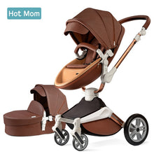 Load image into Gallery viewer, Hot Mom Baby Stroller 3 in 1 travel system with bassinet and car seat 360° Rotation Function,Luxury Pram F023