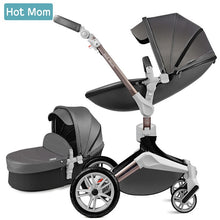 Load image into Gallery viewer, Hot Mom Baby Stroller 3 in 1 travel system with bassinet and car seat 360° Rotation Function,Luxury Pram F023