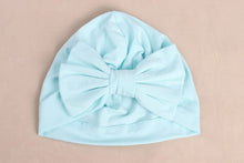 Load image into Gallery viewer, Cute Cotton Blend Hair Bow Knot Kids Baby Infant Turban Hat Big Ear Knot Toddler Beanie Caps Headwraps Birthday Gift Photo Props