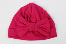 Load image into Gallery viewer, Cute Cotton Blend Hair Bow Knot Kids Baby Infant Turban Hat Big Ear Knot Toddler Beanie Caps Headwraps Birthday Gift Photo Props