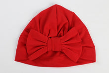 Load image into Gallery viewer, Cute Cotton Blend Hair Bow Knot Kids Baby Infant Turban Hat Big Ear Knot Toddler Beanie Caps Headwraps Birthday Gift Photo Props