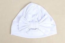 Load image into Gallery viewer, Cute Cotton Blend Hair Bow Knot Kids Baby Infant Turban Hat Big Ear Knot Toddler Beanie Caps Headwraps Birthday Gift Photo Props
