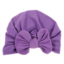 Load image into Gallery viewer, Cute Cotton Blend Hair Bow Knot Kids Baby Infant Turban Hat Big Ear Knot Toddler Beanie Caps Headwraps Birthday Gift Photo Props