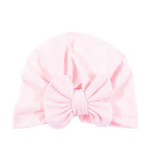 Load image into Gallery viewer, Cute Cotton Blend Hair Bow Knot Kids Baby Infant Turban Hat Big Ear Knot Toddler Beanie Caps Headwraps Birthday Gift Photo Props