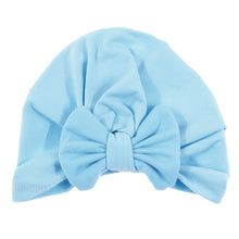 Load image into Gallery viewer, Cute Cotton Blend Hair Bow Knot Kids Baby Infant Turban Hat Big Ear Knot Toddler Beanie Caps Headwraps Birthday Gift Photo Props