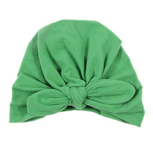 Load image into Gallery viewer, Cute Cotton Blend Hair Bow Knot Kids Baby Infant Turban Hat Big Ear Knot Toddler Beanie Caps Headwraps Birthday Gift Photo Props