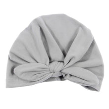 Load image into Gallery viewer, Cute Cotton Blend Hair Bow Knot Kids Baby Infant Turban Hat Big Ear Knot Toddler Beanie Caps Headwraps Birthday Gift Photo Props