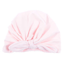 Load image into Gallery viewer, Cute Cotton Blend Hair Bow Knot Kids Baby Infant Turban Hat Big Ear Knot Toddler Beanie Caps Headwraps Birthday Gift Photo Props