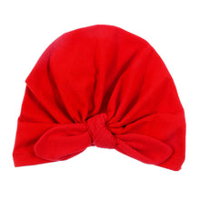Load image into Gallery viewer, Cute Cotton Blend Hair Bow Knot Kids Baby Infant Turban Hat Big Ear Knot Toddler Beanie Caps Headwraps Birthday Gift Photo Props