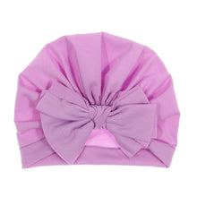 Load image into Gallery viewer, Cute Cotton Blend Hair Bow Knot Kids Baby Infant Turban Hat Big Ear Knot Toddler Beanie Caps Headwraps Birthday Gift Photo Props