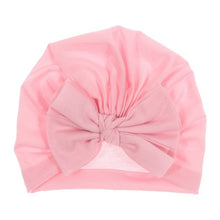 Load image into Gallery viewer, Cute Cotton Blend Hair Bow Knot Kids Baby Infant Turban Hat Big Ear Knot Toddler Beanie Caps Headwraps Birthday Gift Photo Props