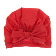 Load image into Gallery viewer, Cute Cotton Blend Hair Bow Knot Kids Baby Infant Turban Hat Big Ear Knot Toddler Beanie Caps Headwraps Birthday Gift Photo Props