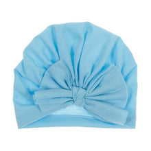 Load image into Gallery viewer, Cute Cotton Blend Hair Bow Knot Kids Baby Infant Turban Hat Big Ear Knot Toddler Beanie Caps Headwraps Birthday Gift Photo Props
