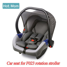Load image into Gallery viewer, Hot Mom Baby Stroller 3 in 1 travel system with bassinet and car seat 360° Rotation Function,Luxury Pram F023