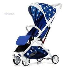 Load image into Gallery viewer, 5.8 kg Light aluminium alloy stroller gold frame car Portable fold Umbrella baby stroller Newborn Travelling Pram on plane gifts