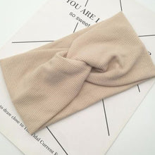 Load image into Gallery viewer, Spring Baby Solid Cross Knitted Headband For Girls Women Kids Twisted Elastic Hairband Turban Newborn Children Hair Accessories